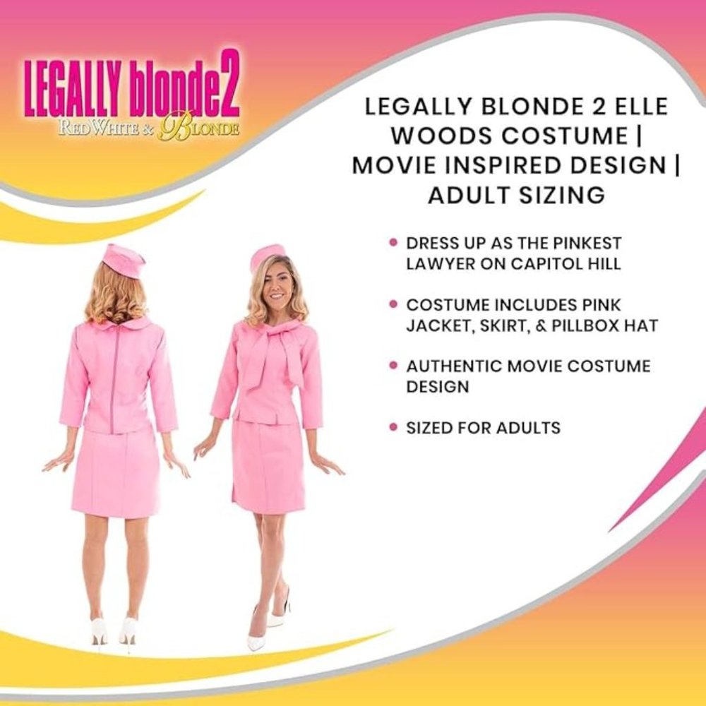 💕NWT Adorable Elle Woods Legally Blonde 2 Halloween Costume - Picture 5 of 8
